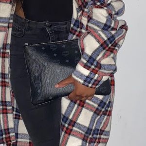 MCM Women'S Crossbody Pouch in Visetos Original